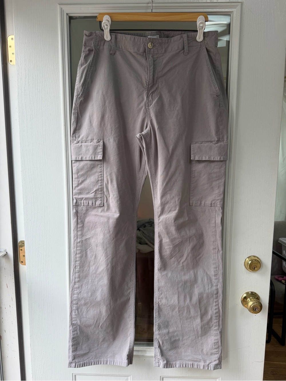 Men's Gray Cargo Pants - Classic Utility Style